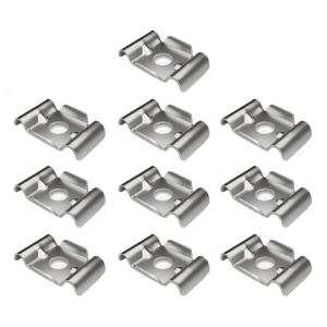 10Pcs Multipurpose Stainless Steel Fence Hardware Butterfly Fence Holder Clamps Rod Fence Attachment Accessories