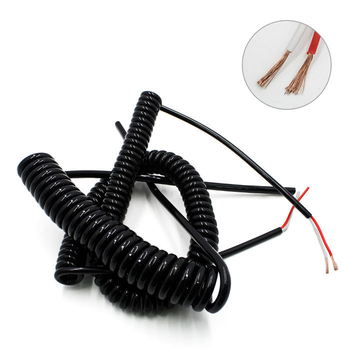 Cable Spring 20AWG 2 Core Spring Spiral Electrical Cable Extensible