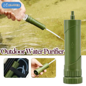 MLADEN Water Purifier Portable Outdoor Water Filter Reusable Washable Survival Pump Emergency Hiking Camping Equipment