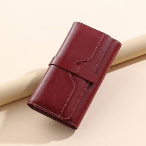 CHANPINCL Womens Long Italian Genuine Leather Wallet – RFID Blocking Zipper Coin Pocket & Phone Slot Gift Box