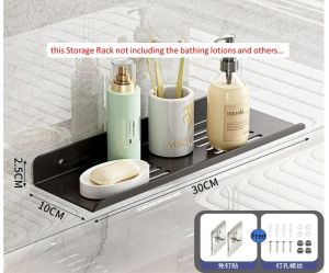 Drill-free installation multi-functional storage rack home kitchen bathroom sink faucet groove widened storage rack