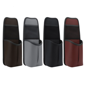 Car Seating Side Organizers Hanging Storage Bag with Large Mesh and Secure Zipperd Pockets Suitable for Various Vehicles