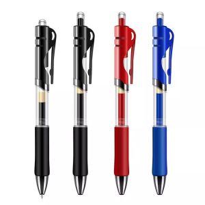 12pcs Retractable Gel Pen 0.5mm with Rubber Grip