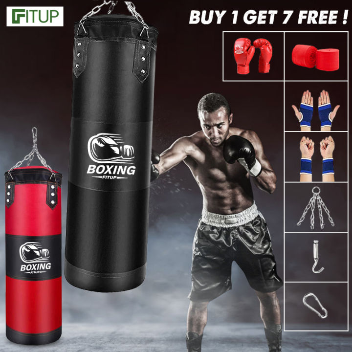 Sand Bag Punching Hanging Boxing With Gloves Hand Wraps Chains