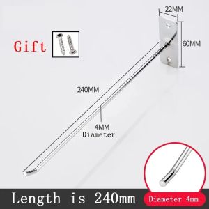 5pcs Wall Hook Cantolan Display 15/20/25cm Display Board Hook Slatwall Hook Kait Papan Rak Pajangan Cantolan Dinding