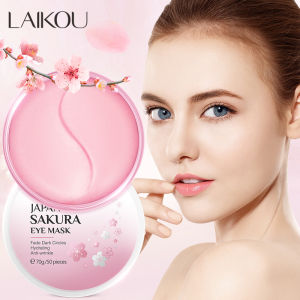 LAIKOU Japan Sakura Eye Mask Fade Dark Circles Hydrating Anti Wrinkle Eye Care Eye Mask 50pcs