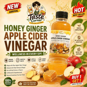 [BUY 1 GET 1] Honey Ginger Apple Cider Detox Drink – Burn Fat & Slim Fast Natural Herbal Wellness Blend