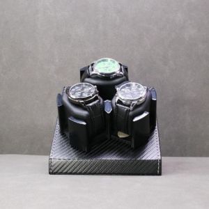 NOBLELUX Carbon Fiber Automatic Watch Winder Black 3-in-1 Watch Storage Display High Quality 15.51317.5cm Bi-directional Rotation