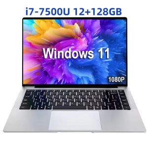 Windows 11 Light Portable Laptop Computer Intel i7-7500U 12GB 512GB 1/2TB SSD 14.1" Notebook 1920*1080 Computer Office Study gamer PC