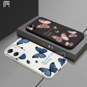 (Lokal Ready) Casing hp Xiaomi Poco X5 5G Poco M4 Pro Poco M3 Pro Poco X3 GT F4 GT X3 Pro X3 NFC M5S Tepi Lurus Fantasy Motif Kupu-Kupu Samping Soft Case