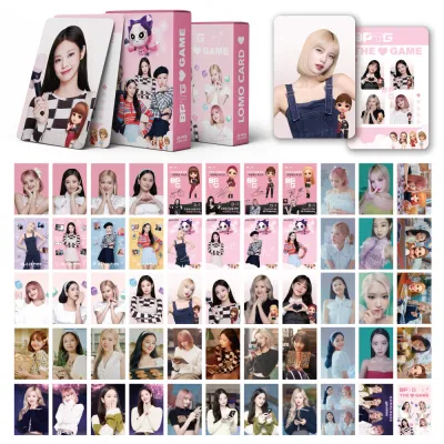 YF 55PCS/set Blackpink BPTG THE GAME HD poster LOMO card LISA JISOO JENNIE ROSE photo postcard FY