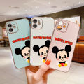 UCUC Phone Case For Vivo V25 Pro 5G/V2158 Realme 9i 5G Samsung Galaxy A03 Core vivo v25pro realmi9i 5G (With Lanyard) Cute Cartoon Mouse Square Edge Plated Phone Shell Luxury Plating Soft Phone Case. 