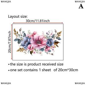 [COD] WANGJIA สติกเกอร์ติดผนังห้องน้ำสติกเกอร์ติดผนังในห้องน้ำแบบมีกาวในตัวสติกเกอร์กันน้ำ