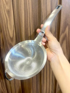 Rây Lọc Inox 304 Lọc Cua Lọc Mẻ Lọc Bột Đa Năng Rây 1 Lớp Bền Bỉ Dễ Vệ Sinh Size 14-16-18cm