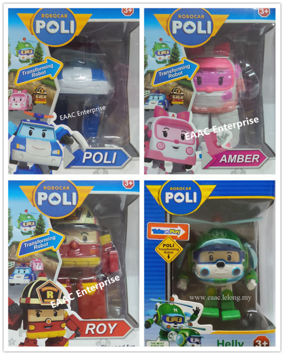 Police Amber Helly Roy Transformer Korean Cartoon Toys | Lazada