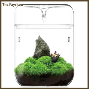 [The Fayshow] Glass Bottles Creativity Dew Collection Glass Vase Micro Landscape Succulent Moss Landscape Glass Terrarium Home Decor