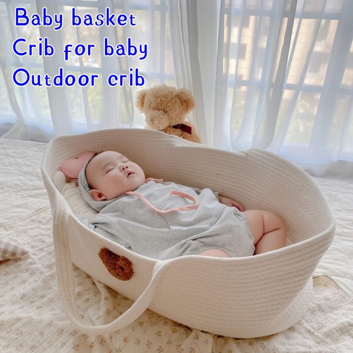 Moses basket sale crib