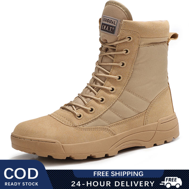 Plus Size Army Unisex Outdoor Tactical Boots Waterproof Swat Boots