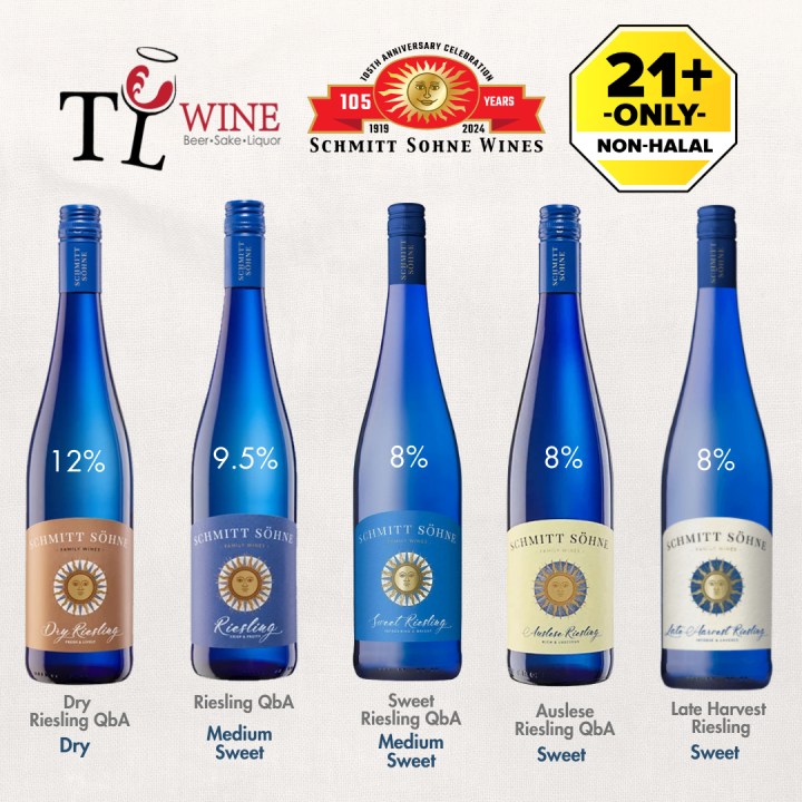 Schmitt Sohne Riesling QbA Series (Regular/ Dry/ Sweet/ Auslese