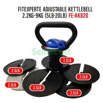SellinCost Kettlebell Dumbbell 2kg | 4kg | 6kg | 8kg | 10kg | 12kg | 16kg Kettle Bell Dumb Bell Weight Grip Strength Training Equipment Fitness Home Gym Exercise Kettlebell Swing Handle Alatan Angkat Berat Besi RKB CKB AKB 壶铃哑铃