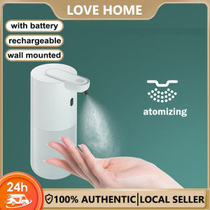 400ml Wall-Mounted Smart Infrared Soap Dispenser with USB Rechargeable Pump for Kitchen/Bathroom