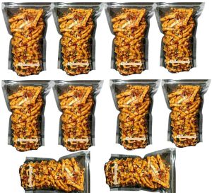 10 Bungkus Basreng 100 Gram Pouch Pedas Daun Jeruk/Original