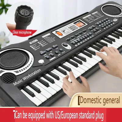 Đàn piano điện tử 61 phím có micro 16 tones nhạc 8 âm nhạc cụ 100 âm và giai điêu cài sẵn