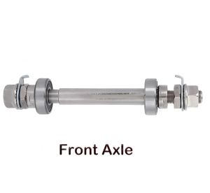 Bicycle Axle Solid Front Rear Axle Bike Hub 6000-2RS Bearing Wheel Repair Parts 14cm/18cm for MTB