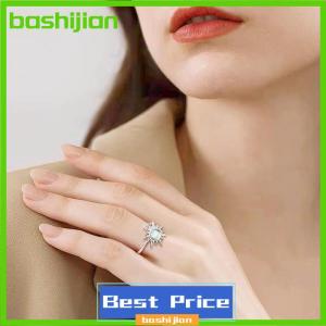bashijian Xoay mặt trời nhẫn cho phụ nữ chống căng thẳng lo lắng Thần Tài Hướng Dương Mặt trời ngôi sao Vòng Đảng thẩm mỹ đồ trang sức quà tặng