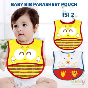 TAIYO KIDDY Baby Bib Parasheet Pouch Isi 2 Celemek Bayi Waterproof Slaber Tahan Air Tahan Noda Mudah Dibersihkan