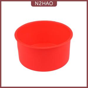 N2HAO 1 cái 4 inch Silicone mini bánh khuôn tròn nướng chảo tự làm không dính Silicone nướng khuôn bakeware Pan tái sử dụng bánh chảo