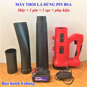 Máy Thổi Lá Dùng PIN 21V BSA - Điều chỉnh tốc độ 6 cấp - Bảo hành 6 tháng
