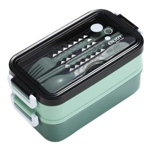 Double Layer Insulated Lunch Box Leak proof Seal Lid Nonrust Steel Container For Office School Outdoor