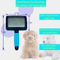 Dog Brush For Long Haired Dogs Poodles-Dog brushes for grooming&shedding-Large Firm Slicker Brush for Goldendoodles-With Soft Massage Grooming Stainless Steel Pins, Pet Grooming Wire Brush-25mm(1"). 