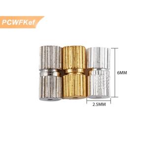 【PCWFKef】 50ชิ้นโรเดียมสกรูตะขอสร้อยคอสร้อยข้อมือทำเครื่องประดับการเชื่อมต่อ DIY การค้นหา