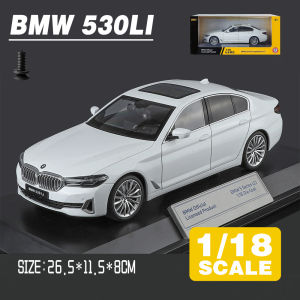 LEO 1:18 BMW 530Li Diecast โมเดล รถอัลลอยด์รถยนต์ของเล่นคอลเลกชันของขวัญสําหรับเด็กชายสาว ของเล่นเด็ก