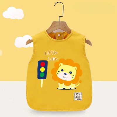 Tech Toy ผ้ากันเปื้อนเด็ก เสื้อกันเปื้อนเด็กลายการ์ตูน กันน้ำและสิ่งสกปรก ล้างง่าย ใส่ได้ทั้งชายและหญิง สำหรับเด็ก