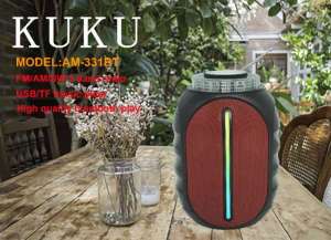 GOODLIGHT-lus KUKU Rechargeable AM/FM/SW Bluetooth Radio with USB/SD/TF MP3/MP4 Player AM-331BT