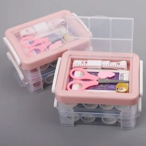 30Pcs/box Multifunction Box Sewing Kit Needle Tape Scissor Threads Sewing Boxes Home & Travelling Supplies Sewing Accessory