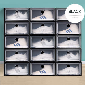 【Fans tone】4Pcs Extra Large  Sneaker Shoe Box AJ Shoe Box Storage Organizer Storage Box  Shoe Rack Shoe Cabinet