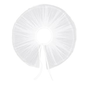 Victorian Ruffled Collar Sheer Renaissance Girls Blouse Collar Lapel Shawl Decorative Lapel for Lady Medieval Cosplay