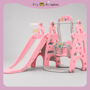 Kids Slide with Swing and Basketball Hoop with Ball Affordable Quality Kids Slide Playground Set