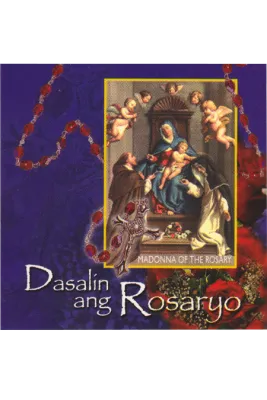 Pray The Rosary - Guide with plastic cover (English Tagalog Illongo & Cebuano Version)