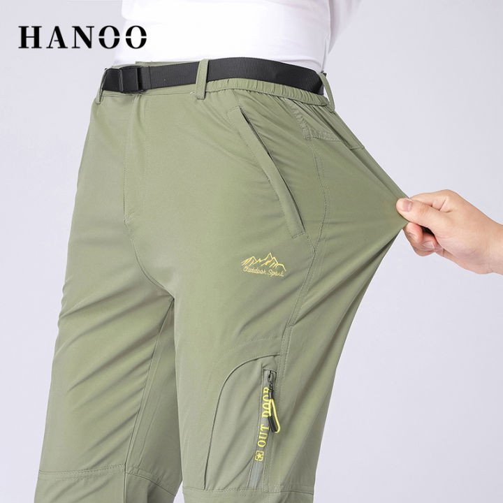 HANOO 5XL Summer Quick Dry Hiking Pants Men Stretch