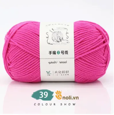 Len Cuộn Yaoh Wool 3mm cuộn len siêu to Yaoh wool sợi mềm mịn