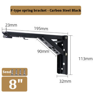 2PCS Spring Type Folding Angle Bracket Adjustable Wall Mounted Table Shelf Bracket 8 10 12 14 16