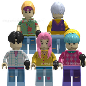 New K-Pop: Demon Hunters Saja Boys Rommath Baby Jinu Mistress Abby Building Block Model Figurine Toy