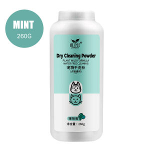 260g Pet Dry Cleaning Powder Dog Cat Puppy Dry Cleaning Powder Anti Tick and Fleas