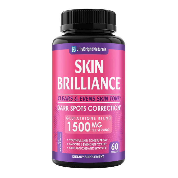 Lilly Bright Skin Brilliance Dark Spots Correction 1,500 mg Glutathione, 60  Capsules | Lazada PH