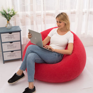 Inflatable Lazy Sofa Single Bean Bag Tatami Bedroom Balcony Lounge Chair Small Sofa Bed Folding Chair